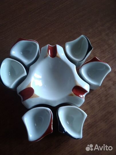 Пепельница,ссср, фаянс,новая,для тёплой компании