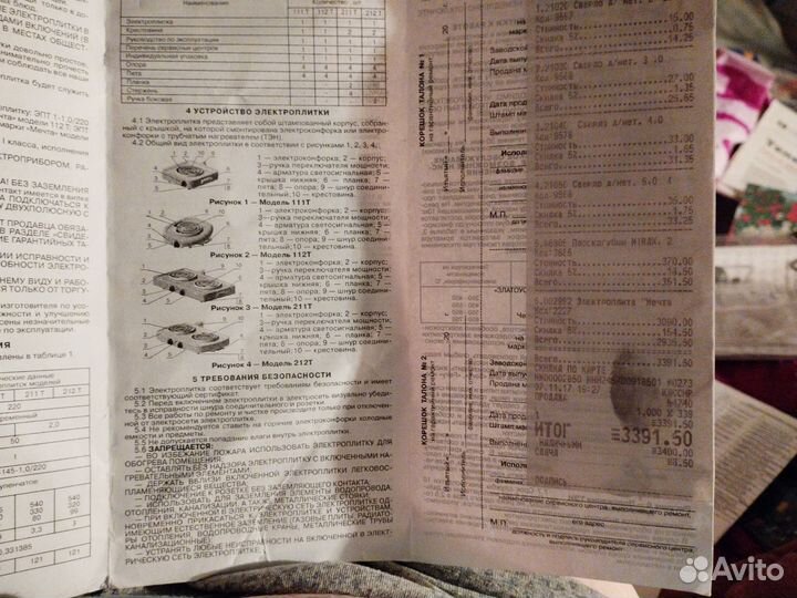 Электроплитка марки Мечта 212 т