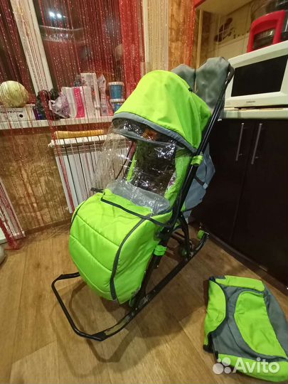 Санки коляска nika