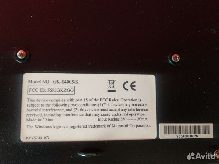 Беспроводная клавиатура Genius GK - 04005/K