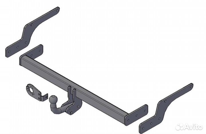 Фаркоп (новый) для Renault Logan 1 и 2