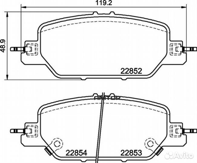 Nisshinbo NP8056 Колодки тормозные дисковые зад