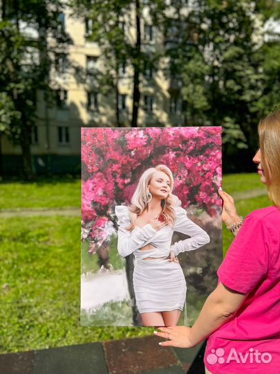 Портрет по фото / печать на холсте