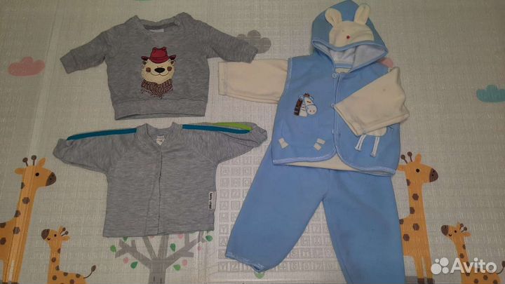 Детские вещи пакетом плюс памперсы в подарок