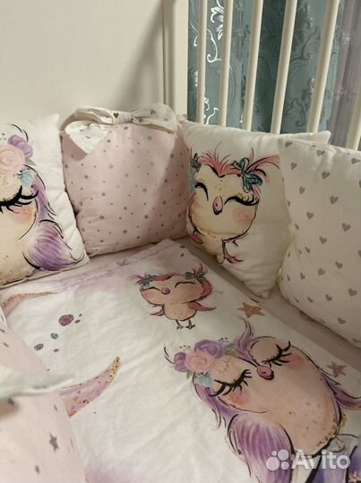 Бортики на детскую кроватку