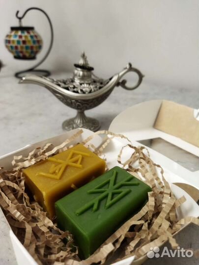 Набор свечи Быстрые деньгиудача из пчелиного воска