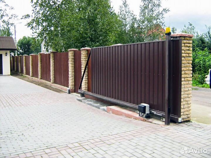 Ворота откатные, распашные с установкой под ключ