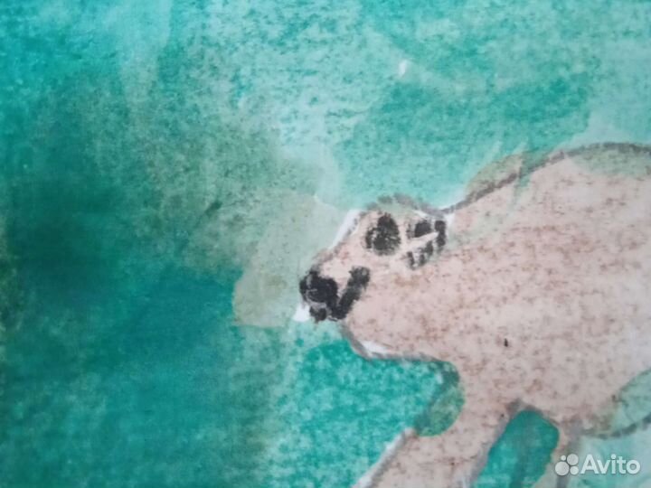 Картина бизон и телëнок