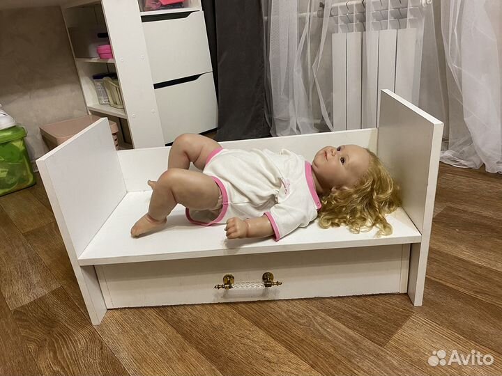 Кровать для кукол деревянная