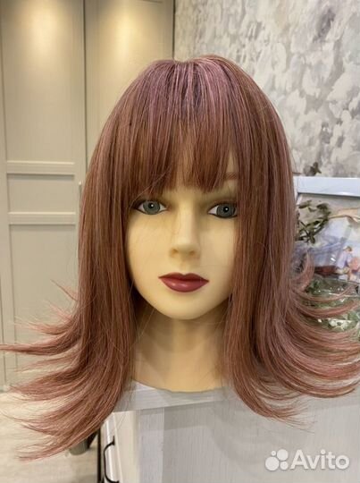 Парик новый розовый