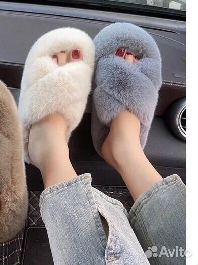 Тапочки женские меховые