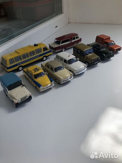 Модели автомобилей 1:43 Агат+деагостини (18 мод.)