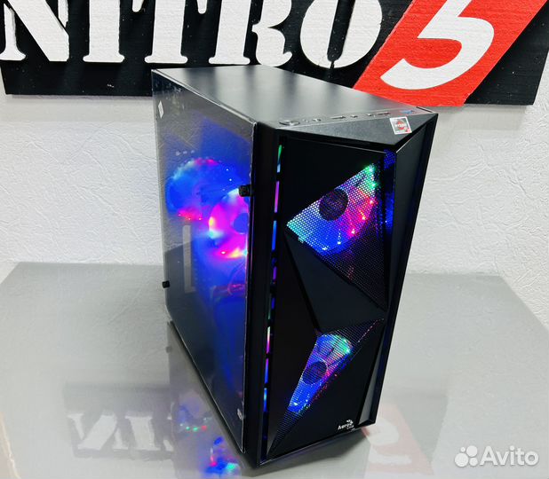 Мощный игровой компьютер Ryzen 5-5500+RX5600XT 6Gb