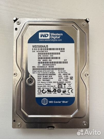 Жесткий диск WD 250GB