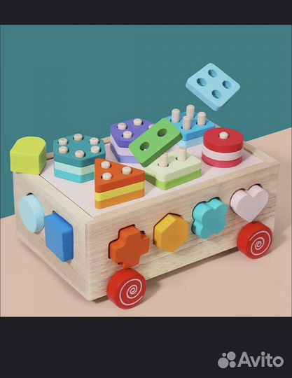 Развивающие игрушки сортировка деревяшек