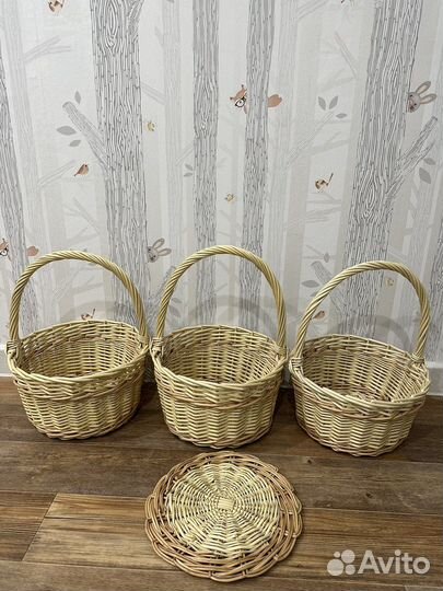 Корзина из натуральной ивы для фруктов