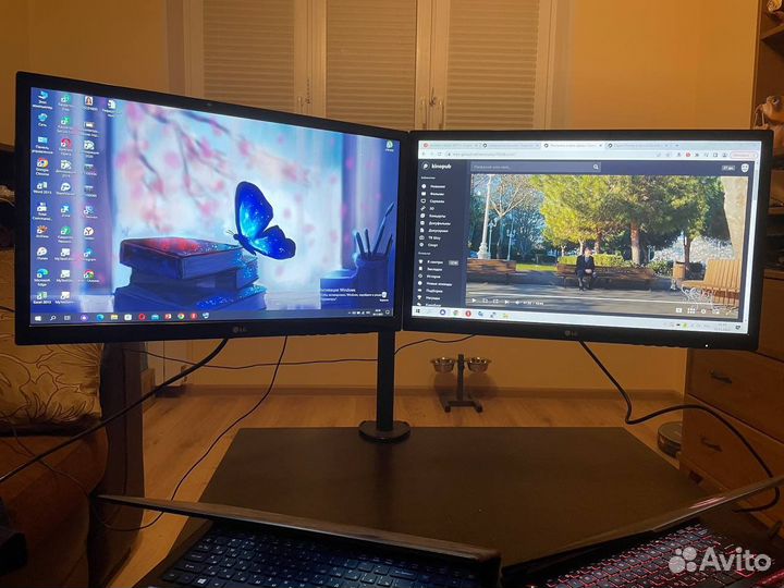 Мониторы LG 23mp57d-p с держателем