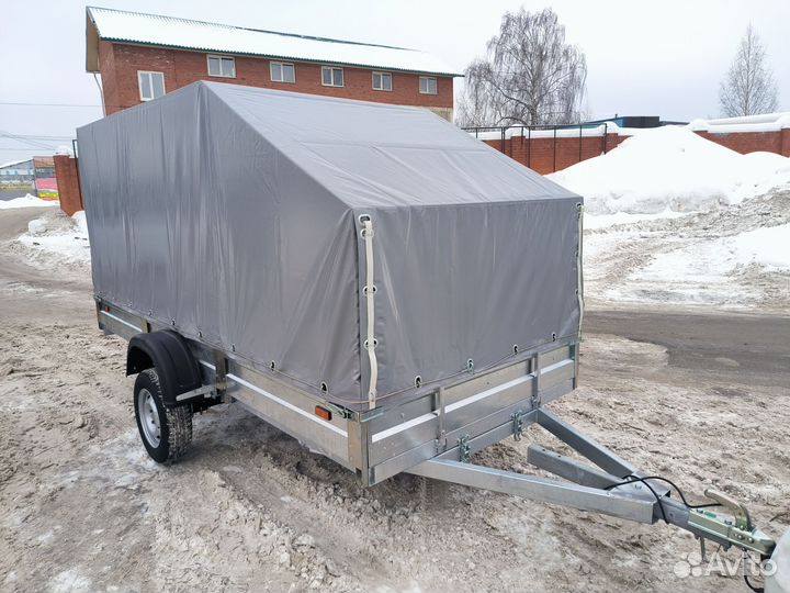 Прицеп 3,5х1,5 с евро-тентом новый как на фото