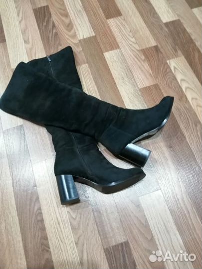 Сапоги женские зимние натуральная замша