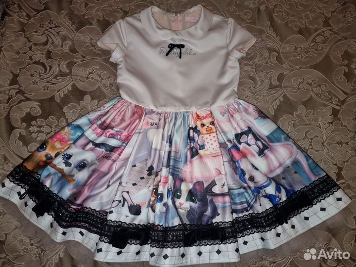 Нарядное платье для девочки 122