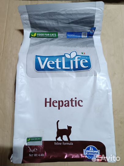 Vet Life Hepatic сухой корм для кошек - 2 кг