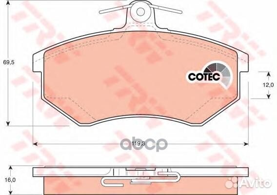 К-т дисков. тормоз. колодок GDB1048 TRW