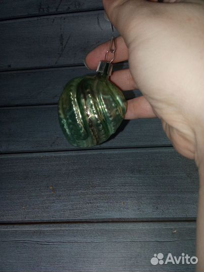 Елочная игрушка Ракушка СССР