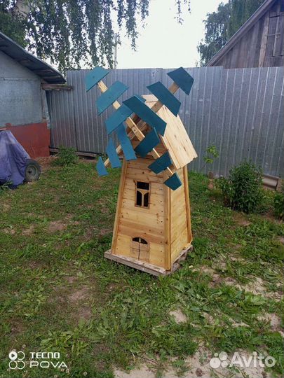 Декоративная мельница, колодец для сада