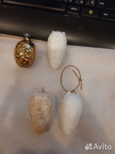 Новогодние елочные игрушки вишенка и совы