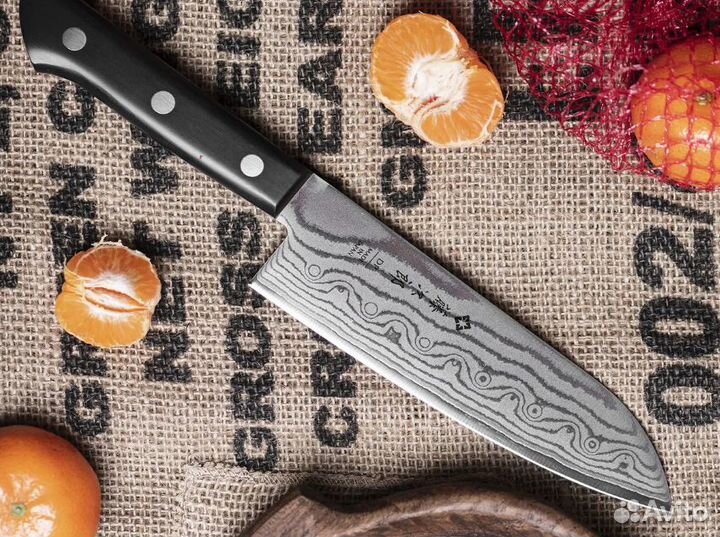 Кухонный Японский Шеф Нож Сантоку.Tojiro (F-331)