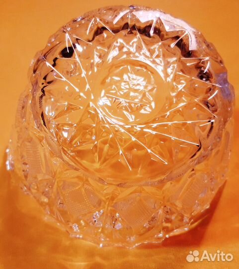 Ваза Салатница. Салатник. Хрусталь. лзхс. СССР