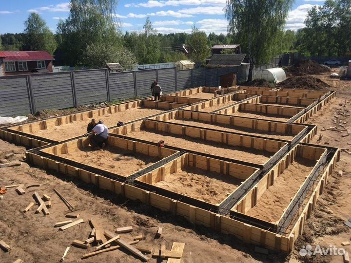 Строительство фундамента, веранд, террас