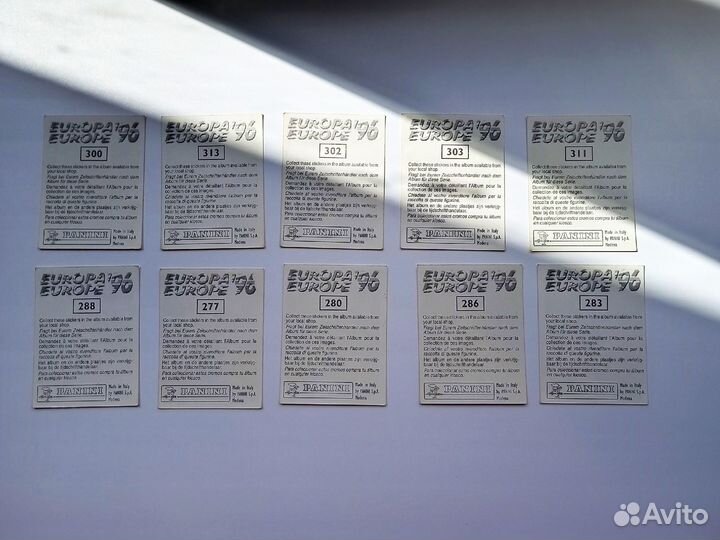 50 Наклеек Евро 1996