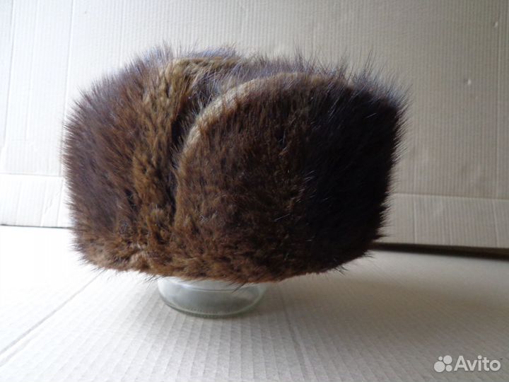 Шапку -ушанку ондатровую р.59 (58)