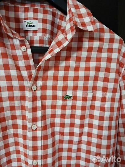 Рубашка мужская Lacoste. Оригинал. 44 размер