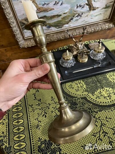 Подвечники старинные парные разные, до 1917г