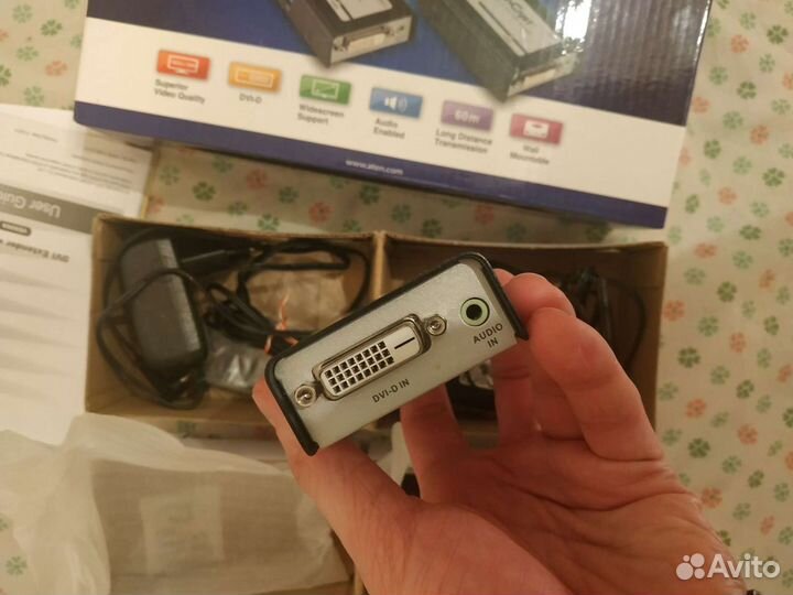 Удленитель dvi и аудио aten VE600A