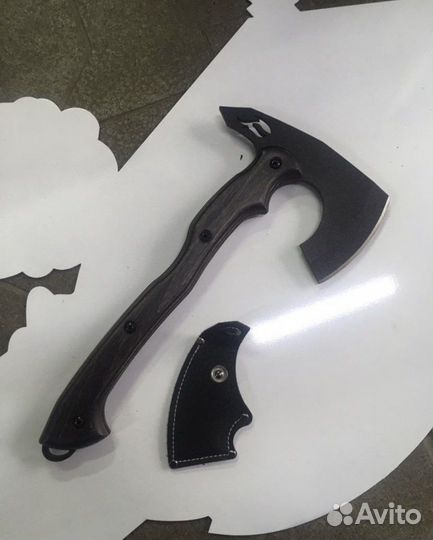 Топор кованный крот + чехол из экокожи