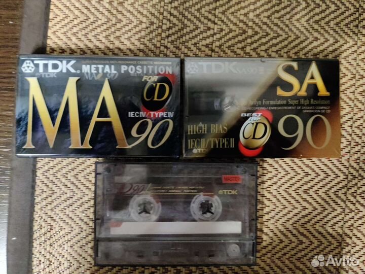 Аудиокассеты новые запечатанные TDK
