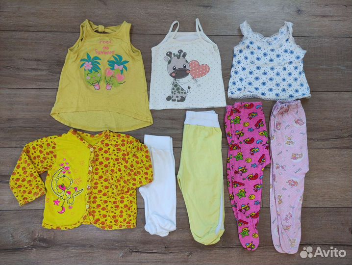 Пакет одежды для девочки с рождения