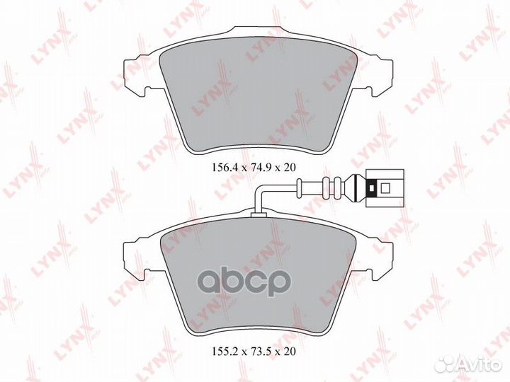 Колодки торм. диск. перед. BD-8006 lynxauto