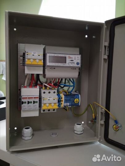Щит электроучёта в сборе 220/380