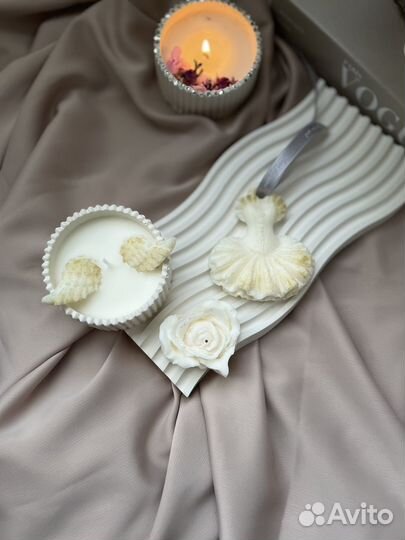 Свечи ручной работы в гипсе