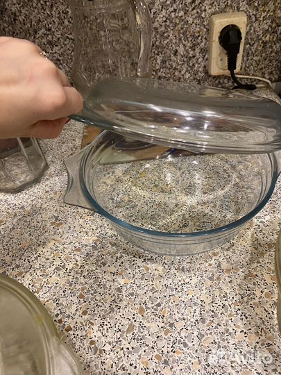 Стеклянная кастрюля