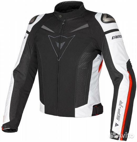 Мото Куртка Dainese новая мотокуртка чёрно белая l