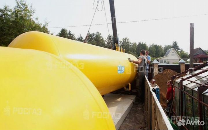 Газгольдер с монтажом