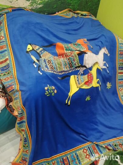 Покрывало плед Премиум Hermes Lux качество