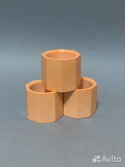 Гипсовые кашпо для свечей