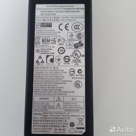 Блок питания для ноутбука samsung