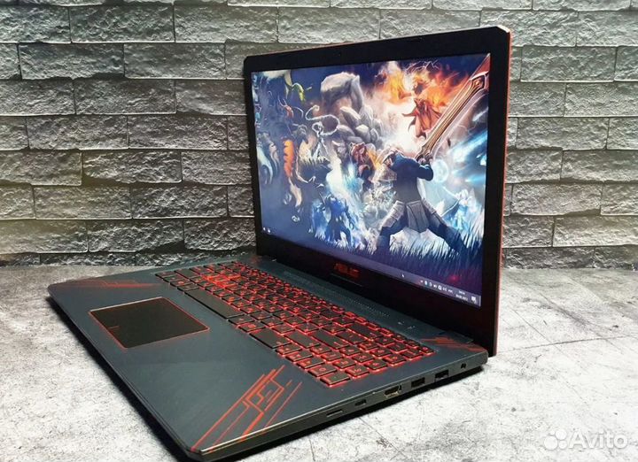 Игровой ноутбук asus core i7 / 512Gb / 12Gb / GTX